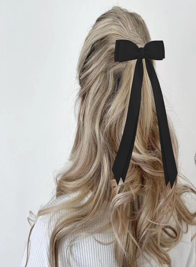 Canitor Hair Bows for Girls Cute Hair Accessories for Women Hair Ribbons Hair Clips Preppy Tween Teen Girl Gifts Trendy Stuff Black White Blue Pink Stocking Stuffers for Christmas - Image 4